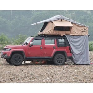 เต็นท์หลังคารถยนต์แบบ 4WD สำหรับแคมป์ปิ้ง ลดราคาพิเศษ กันน้ำ พร้อมห้องเสริมแบบนุ่ม ติดตั้งบนหลังคารถโดยอัตโนมัติ พร้อมบันไดอลูมิเนียม รองรับ 4 คน สำหรับการเดินทางแบบ Overland - Product Image 3