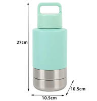 Bouteille d'eau isotherme en acier inoxydable de 34 oz - Conception 3-en-1, sans BPA, logo personnalisable