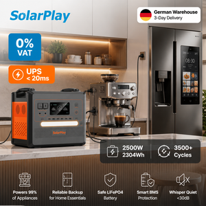 Station d'alimentation portable 2500W et panneau solaire pliable 200W - Solution d'alimentation hors réseau - Stations d'alimentation solaires portables - Product Image 2