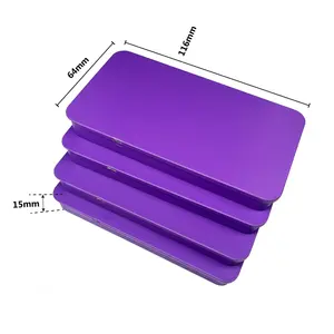 The new purple sealed children's safe tin box packaging candy children's metal resistant food tin can empty