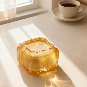 Art Family Chandelier en verre cristal <span class=keywords><strong>fait</strong></span> main, thème citrouille, décoration d'intérieur de luxe, cadeau de collection pour Noël et la Saint-Valentin - Product Image 2