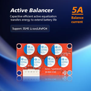 Tdt balanceador de bateria Li-ion Lifepo 1A 1.2A 2A 5A equalizador 3S 4S Bateria balanceador ativo de tensão - Product Image 4