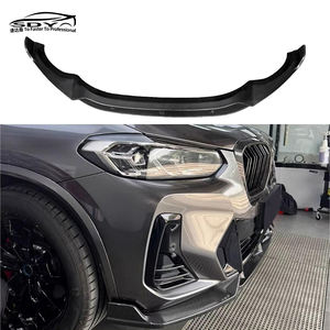 G01 X3 G02 X4 Pre Lci Vader estilo fibra de carbono labio delantero parachoques delantero labio divisor delantero G01G02 para <span class=keywords><strong>BMW</strong></span> X3 G01 X4 G02 - Product Image 2