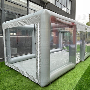 <span class=keywords><strong>Tente</strong></span> de lavage de voiture <span class=keywords><strong>gonflable</strong></span> grise : Votre <span class=keywords><strong>spa</strong></span> automobile extérieur privé <span class=keywords><strong>pour</strong></span> un detailing sans désordre, imperméable et résistant aux UV - Product Image 4