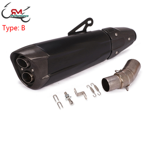 Kit d'échappement Slip-on pour moto, Tube de liaison central 51mm, silencieux d'échappement pour <span class=keywords><strong>BMW</strong></span> <span class=keywords><strong>R1250R</strong></span>/RS/RT/GS R1250GS ADV 2019 2020 - Product Image 4