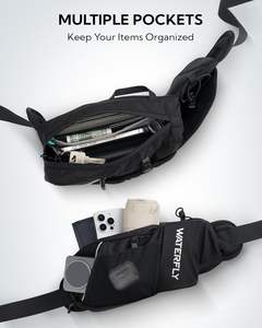 Échantillon gratuit de ceinture de course à pied Pinnacle Hydration, ceinture de course à pied/sac de taille. Comprend une gourde souple, un rangement, une poche zippée. - Product Image 4