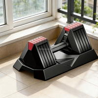 Zoshine Équipement de musculation de haute qualité pour la salle de sport, haltères réglables portables unisexes de 3 kg à 16 kg pour la musculation à domicile