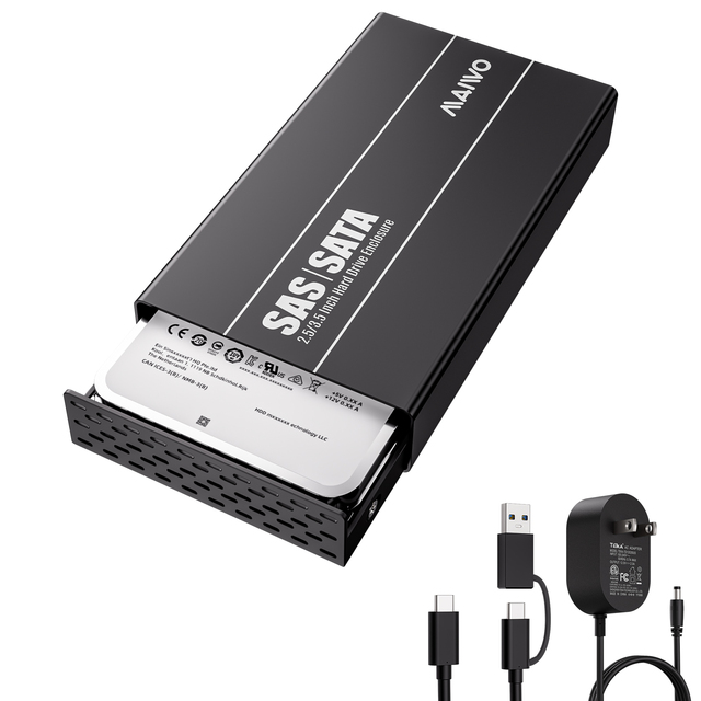 MAIWO 2.5/3.5 Inch SAS/SATA External Hard Drive Enclosure SAS/SATA HDD Case Sata to Type-C Hdd Dock Support Max 30T HDD/SSD Disk