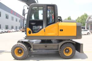 무료 배송 7.5톤 8톤 중장비 휠 굴삭기 중국 저가 대형 굴착기 토공 기계 부속품 포함 판매 - Product Image 3