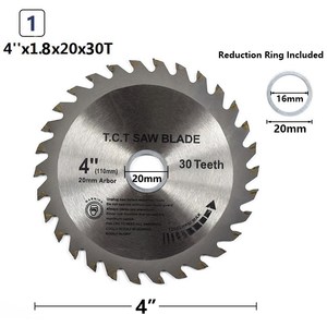 Lame de scie à <span class=keywords><strong>bois</strong></span> TCT 4 pouces x1.8x20x30T/40T disque de coupe circulaire multifonctionnel <span class=keywords><strong>pour</strong></span> couper les outils de coupe du <span class=keywords><strong>bois</strong></span> - Product Image 5