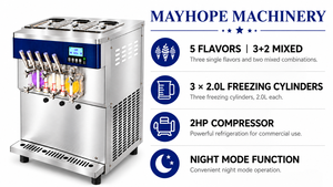 Macchina Automatica per Gelato Soft e Yogurt Naughty Dog per Ristoranti, Hotel, Caffè - AC220-240V, Garanzia 1 Anno, Logo Personalizzabile - Product Image 4