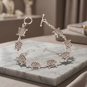 Magnifique Bracelet à Breloques Ethnique et Élégant en Argent Sterling 92,5 pour Fêtes, Mariages, Cadeaux, Bijoux de Mode Unisexe, Vente en Gros, Meilleur Prix - Product Image 3