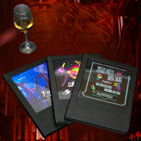 Couverture de livre de Menu de Restaurant à Led personnalisée, fenêtre d'affichage, support de Menu, Menu rétroéclairé à Led