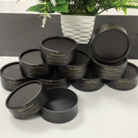 Boîte cylindrique en papier kraft laminé mat pour bombes de bain, savons, parfums, huiles essentielles - Matériaux recyclés, tailles personnalisées disponibles