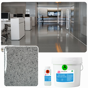Selbst nivellierende flüssige Glas beschichtung Marmore ffekt Epoxid boden Peinture Epoxy Sand Boden farbe - Product Image 1