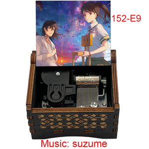 Boîte à musique vintage à manivelle avec mécanisme Sankyo, inspirée de l'anime japonais <span class=keywords><strong>Suzume</strong></span> <span class=keywords><strong>No</strong></span> <span class=keywords><strong>Tojimari</strong></span>, cadeau pour petite amie, décoration d'intérieur - Product Image 4