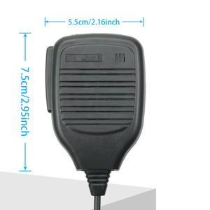 UV-5R UV-82 वॉकी टॉकी रेडियो के लिए सबसे ज्यादा बिकने वाला हैंडहेल्ड माइक्रोफोन स्पीकर माइक पीटीटी - Product Image 4