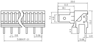 XINYA XINLAIYA fournisseur chinois fastern connecteur borniers XY256R-B-5.08 XY250R-B-7.62 remplacer Tianli <span class=keywords><strong>TQQ</strong></span> SERIES - Product Image 3