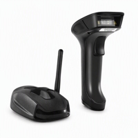 Lecteur de codes-barres 2D direct usine USB+2.4G+ capteur CMOS 385 lectures/secondes longue portée portable pour la vente au détail, les points de vente et l'utilisation en entrepôt