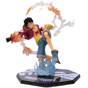 Popular anime One Pieced Fire Luffy Anime Figure Japanese Toys