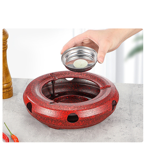 เครื่องครัวอลูมิเนียมอัลลอยด์พร้อมหูคู่เครื่องครัวฉนวนแอลกอฮอล์สำหรับร้านอาหารหม้อซุปไฟพร้อมฝาปิด - Product Image 2