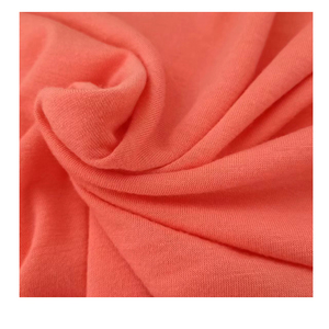 Tela de punto de terciopelo de un solo jersey de poliéster hilado puro ligero de 30s 160gsm para camisas vestido largo con spandex - Product Image 3