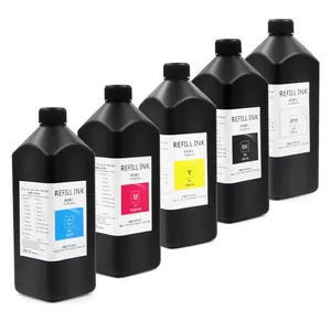 Tinta UV suave dura Ocbestjet 1000ML para impresora Epson 1390 L800 1400 1410 1430 TX800 XP600 L1800 UV LED