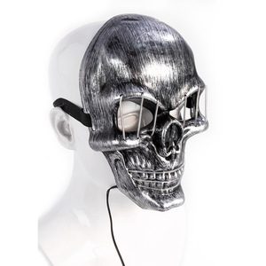 <span class=keywords><strong>Masque</strong></span> lumineux en plastique noir en forme <span class=keywords><strong>de</strong></span> crâne d'Halloween, lumière froide, 24,5x16x7,5cm, pour accessoires <span class=keywords><strong>de</strong></span> bar et <span class=keywords><strong>de</strong></span> soirée dansante - Product Image 3