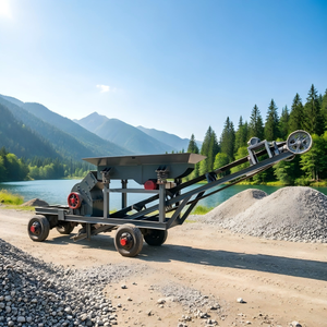 Concasseur à marteaux diesel portable haute efficacité pour pierre, minerai, calcaire, granit, carrière et déchets de construction - Product Image 2