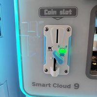 Mesin Penukar Koin Otomatis Menjadi Token untuk Pusat Permainan Arcade, Unit Dispenser Logam Layanan Mandiri, Taman Hiburan