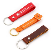 Porte-clés en cuir personnalisé découpé sur mesure avec logo imprimé et rivets métalliques pour cadeaux d'entreprise, articles promotionnels et souvenirs d'événements