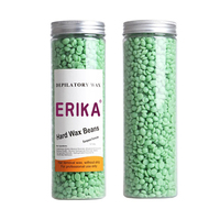 Cire dure à l'aloe vera en sachet PET 400g, perles de cire pour hommes et femmes, épilation pour salon de beauté et SPA