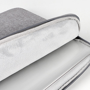 Housse d'ordinateur portable grise fine et imperméable, sacoche légère rembourrée, avec logo, pour voyage d'affaires, mallette durable pour ordinateur portable - Product Image 5