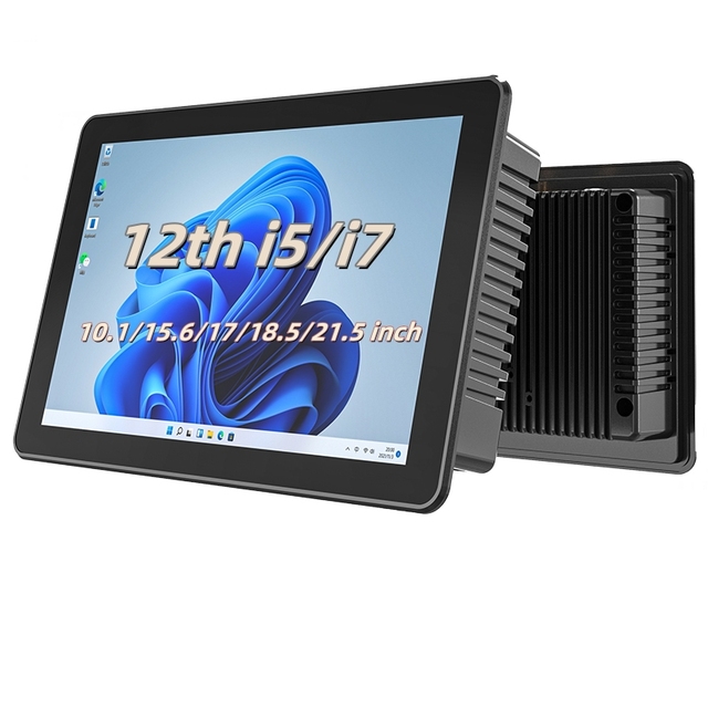 10.1/15.6/17/18/21 Inch 12th I5/i7 Rugged Touch Screen Monitors Computer Windows VESA Wall Mounted All in 1 Industrial Panel PC
