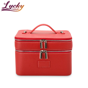 <strong>Double</strong> <strong>Layers</strong> Vanity Makeup <strong>Case</strong> for Cosmetics Organization Customized Cosmetic <strong>Case</strong> Stylish Travel Makeup Bag Organizer - Product Image 1