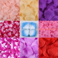 Prix d'Usine 100 Pièces Pack Romantique Tissu Rose Fleur Soie Séchée Fleurs Artificielles Simulation Pétales de Rose pour Décoration