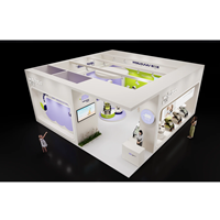 Diseño de Stand Portátil y Reutilizable de Madera |   Soporte de Techo de Armadura para Exposiciones Comerciales Internacionales