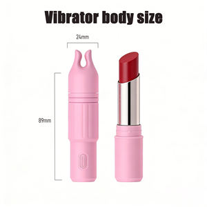 Mini vibratore femmina portatile con 9 potenti frequenze di vibrazione tipo-C ricarica copricapo sostituibili - Product Image 5