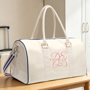 Sac de voyage week-end en cuir brillant avec compartiment à chaussures, grand sac de voyage imperméable pour les voyages d'affaires et le sport - Product Image 1