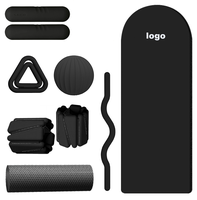 Ensemble de yoga personnalisé, accessoires de yoga et de Pilates, barre de musculation, barre pliable, haltères en silicone, poids de cheville réglables