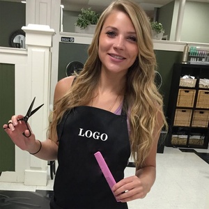 Wholesale Custom logo Polyester Hair Cutting <strong>Black</strong> Waterproof Hairdresser Barber Salon Stylist <strong>Apron</strong> - Product Image 5