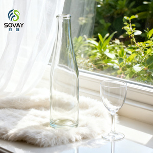 Bouteille en verre super flint personnalisée en gros, transparente, ronde, 500 ml, 700 ml, pour vodka, tequila, whisky, rhum - Product Image 2