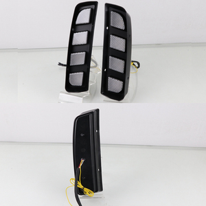 Luci Diurne a <span class=keywords><strong>LED</strong></span> per Honda <span class=keywords><strong>Civic</strong></span> Type R 2018 2019 con Indicatore di Direzione Giallo, Impermeabili in ABS - Product Image 3