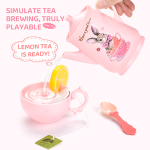 Set da Tè Pomeridiano per Bambine, Gioco di Cucina in Plastica, Giocattolo Simulazione Cibo, Piatto di Dessert, <span class=keywords><strong>Torta</strong></span>, Regalo per Bambini - Product Image 5