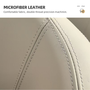 Ghế bành bọc vải màu xám hiện đại, ghế nghỉ bằng da với chân gỗ chắc chắn, dùng cho phòng khách, phòng ngủ, văn phòng. - Product Image 5