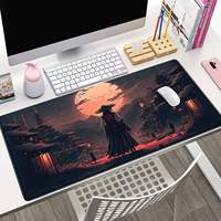 Tapis de souris de jeu japonais personnalisé et extensible, texte personnalisable, bureau d'ordinateur portable, tapis de souris imperméable pour le jeu