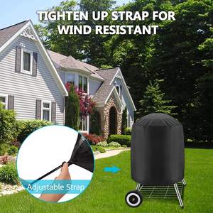 Couvercles de <span class=keywords><strong>Barbecue</strong></span> ronds pour bouilloire à charbon <span class=keywords><strong>Weber</strong></span>, couverture de fumeur étanche, couverture de gril d'extérieur à gaz en forme de dôme - Product Image 4