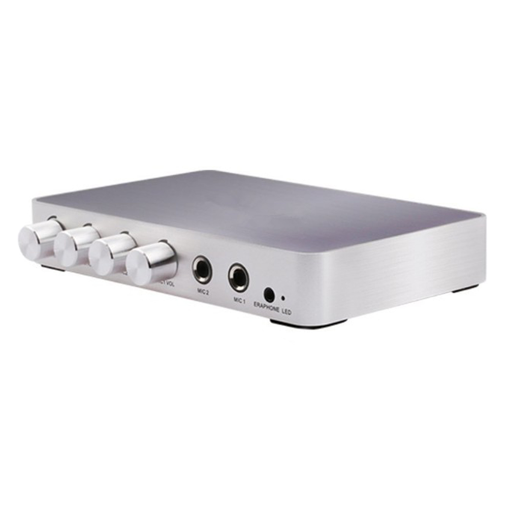 KM200 4K HDMI 3RCA カラオケサウンドミキサー デュアルマイク対応