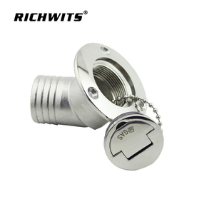 Bouchon de remplissage de carburant pour bateau, sans clé, en acier inoxydable poli miroir, avec vis de fixation, matériel de remplacement - Product Image 6