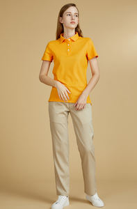 La <span class=keywords><strong>Polo</strong></span> Gialla Originale è <span class=keywords><strong>Bianca</strong></span> e Luminosa + Versione Ampia, Abbinabile a Pantaloncini o Gonne Bianche. - Product Image 2